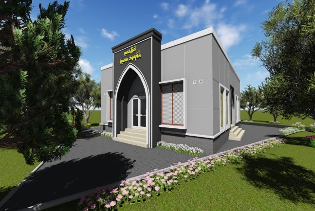 desain masjid imam syaffii 2